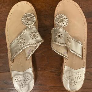 Gold Jack Roger Sandals.  Like new condition.